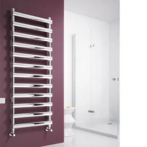 Reina Deno 500X992 Brushed Stainless Steel Towel Rail detail view - Image 4