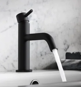 Crosswater Mpro Basin Monobloc No Waste Deck Mounted Matt Black detail view - Image 2