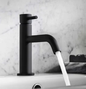 Crosswater Mpro Basin Monobloc No Waste Deck Mounted Matt Black detail view - Image 3