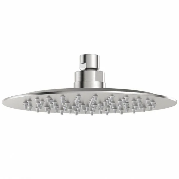 Just Taps Inox Glide Extra Slim Round Overhead Shower 200mm