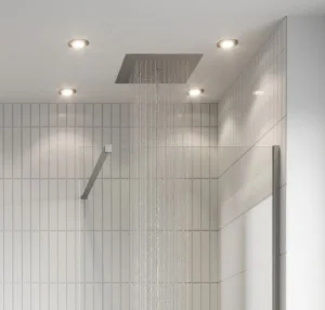 Crosswater MPRO Stream 380 x 380 Recessed Shower Head Brushed Nickel