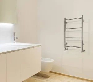 Vogue Pure Towel Radiator Heating Only - Chrome 700X425 detail view - Image 3