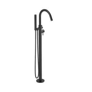 Ava Trend Floor Mounted Bath Shower Mixer - Brushed Black detail view - Image 5