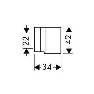 Axor Starck Shower Holder Brushed Red Gold detail view - Image 2