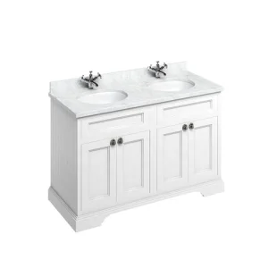 Burlington 1300 Freestanding Vanity Unit - White