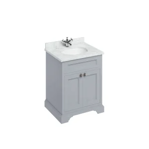 Burlington Freestanding Basin Unit With Doors Grey