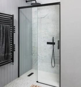 Crosswater Design Slider Closing Profile Matt Black detail view - Image 2