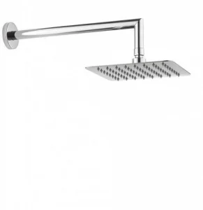 Crosswater Glide Showerhead 200mm Chrome detail view - Image 2