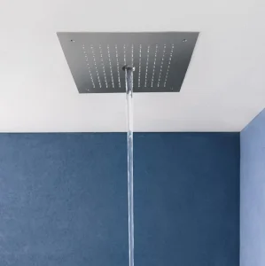Crosswater Mpro Stream 380x380 Recessed Shower Head Chrome detail view - Image 2