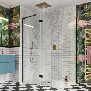 Crosswater Mpro Stream 380x380 Recessed Shower Head Brushed Brass detail view - Image 3