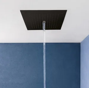 Crosswater MPRO Stream 380 x 380 Recessed Shower Head Matt Black