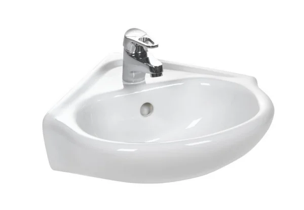 Eastbrook Kompact Corner Cloakroom Basin 1th White
