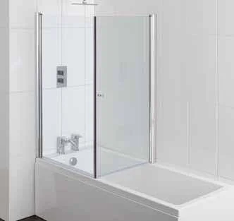 Eastbrook Type 1 Screen Across Bath For 750 Chrome Profiles