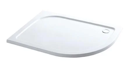 Eastbrook Volente 900 X 760 Rh Offset Quad Abs Resin Tray White