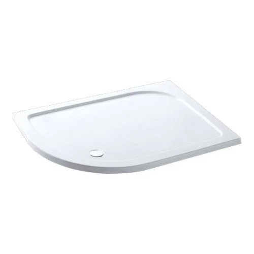 Eastbrook Volente 1100x900 Lh Quad Abs Stone Resin Tray White