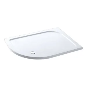 Eastbrook Volente 1100x900 Lh Quad Abs Stone Resin Tray White