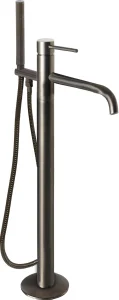 Just Taps Vos Floor Standing Bath Mixer With Kit Brushed Black
