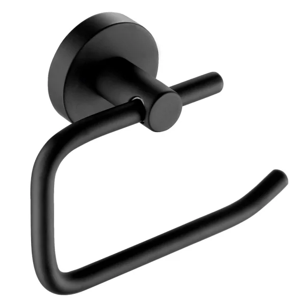 Just Taps Vos Toilet Roll & Towel Holder Matt Black