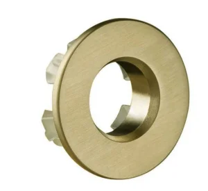 Just Taps Vos Overflow Cover Brushed Brass