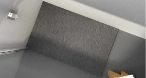 Merlyn Truestone Rectangle Tray Graphite Slate Black 1200 X 900mm detail view - Image 2