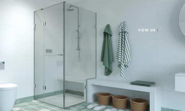 Shower Lab View 09 Standard-inline Panel + Door + Return Panel 1768-1788 X 769-789 X 2000