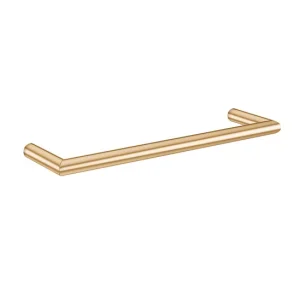 Thermosphere 12v Heated Towel Bar Double Round 450mm Polished Brass detail view - Image 2