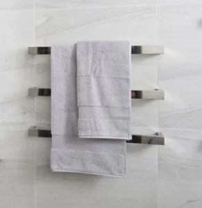 Thermosphere 12v Heated Towel Bar Double Square 450mm Diamond Polished