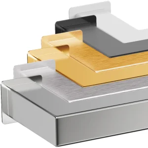 Thermosphere 12v Heated Towel Bar Double Square 450mm Matt White detail view - Image 6