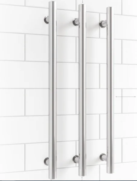 Thermosphere 12v Vertical Heated Towel Bar Round 900mm Polished Stainless