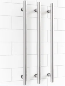 Thermosphere 12v Vertical Heated Towel Bar Round 900mm Polished Stainless