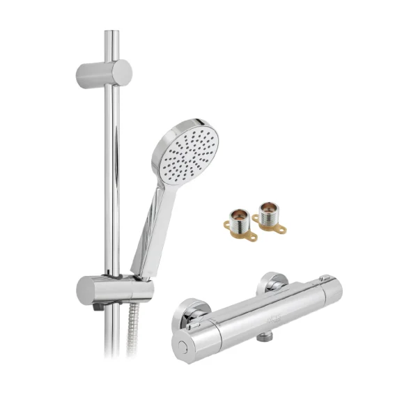 Vado Axces Sirkel Single Function Thermostatic Shower Package Chrome