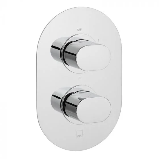 Vado Dx Life 3 Outlet 2 Handle Concealed Thermostatic Valve Chrome