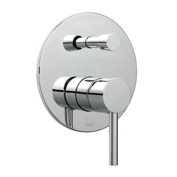 Vado Zoo 2 Outlet Single Lever Concealed Manual Valve With Diverter Round Backplate Chrome