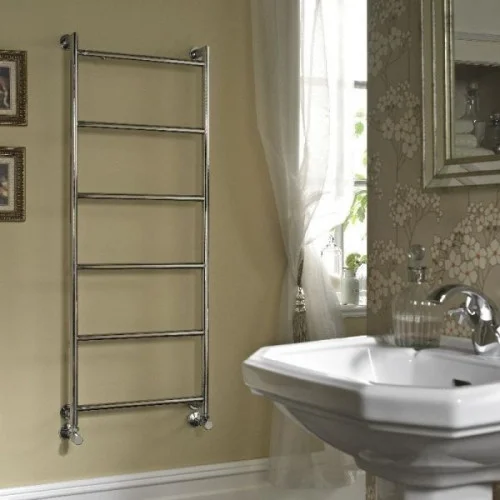 Vogue Vivid Towel Radiator Heating Only - Chrome 1250X500