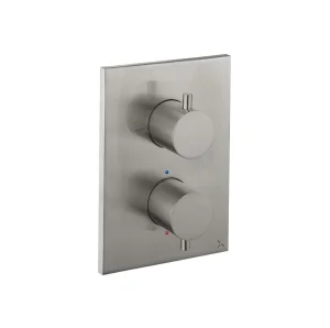 Crosswater Crossbox MPRO 3 Outlet Trim & Levers Brushed Nickel