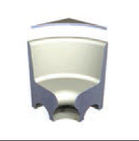 London Showers Em Highback Shower Seat Round