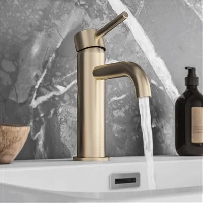 Eastbrook Meriden Basin Mono Incl Waste And Plain Handle Brushed Brass