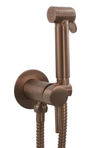 Just Taps Single Lever Douche Set For Cold And Hot Operation Brushed Bronze
