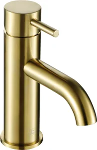 Just Taps Vos Single Lever Basin Mixer Brushed Brass