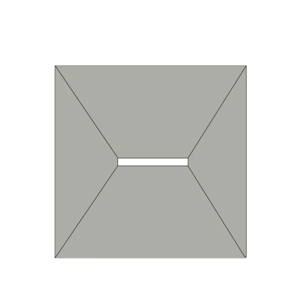 London Showers Em Lin 300 Shower Tray 12x12 Centre