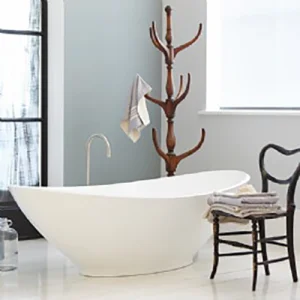 Bc Designs Kurv Bath 1890 X 900 (no Waste) Matt White detail view - Image 2