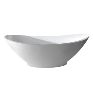 Bc Designs Kurv Bath 1890 X 900 (no Waste) Matt White detail view - Image 4