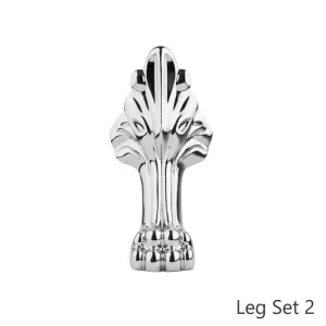 Bc Designs Fordham 1500 Slipper Bath Feet Set 2 White detail view - Image 2