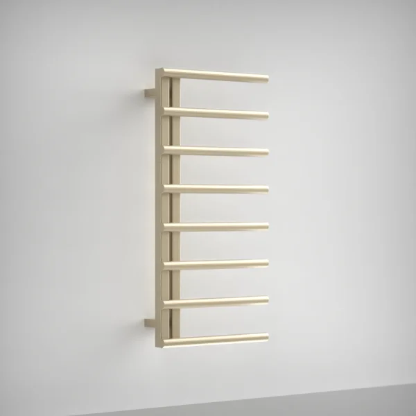 AVA Purity 1000 x 500mm Brushed Brass PVD Stainless Steel Towel Rail