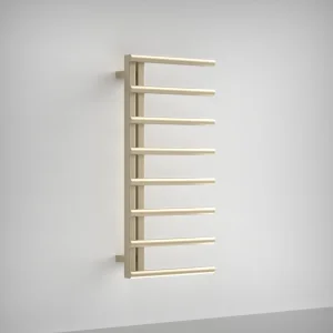 AVA Purity 1000 x 500mm Brushed Brass PVD Stainless Steel Towel Rail