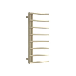 AVA Purity 1000 x 500mm Brushed Brass PVD Stainless Steel Towel Rail detail view - Image 6