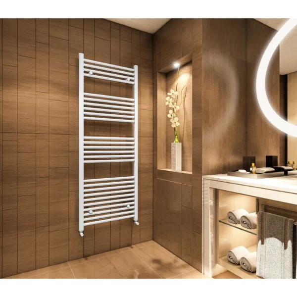 Eastbrook Wingrave 1200 X 500 Straight Multirail Matt White