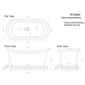 Bc Designs 1500 Antique Bath Outer/inner Antique Copper detail view - Image 5