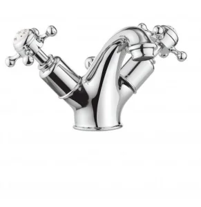 Crosswater Belgravia Crosshead Luxury Mono Mixer With Waste Deck Mounted Chrome detail view - Image 2