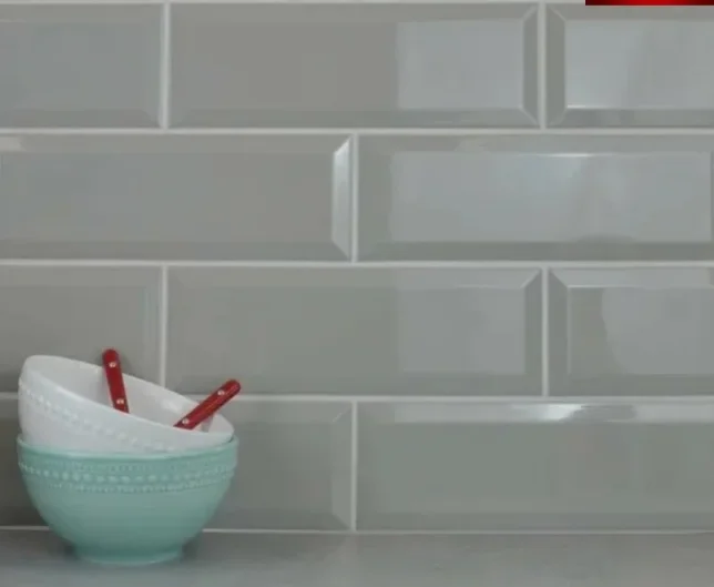 European Tiles Bisello Light Gris 10x30cm Polished Ceramic Tile product image - Image 1